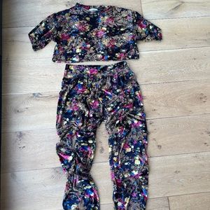 Floral Top & Pants Set